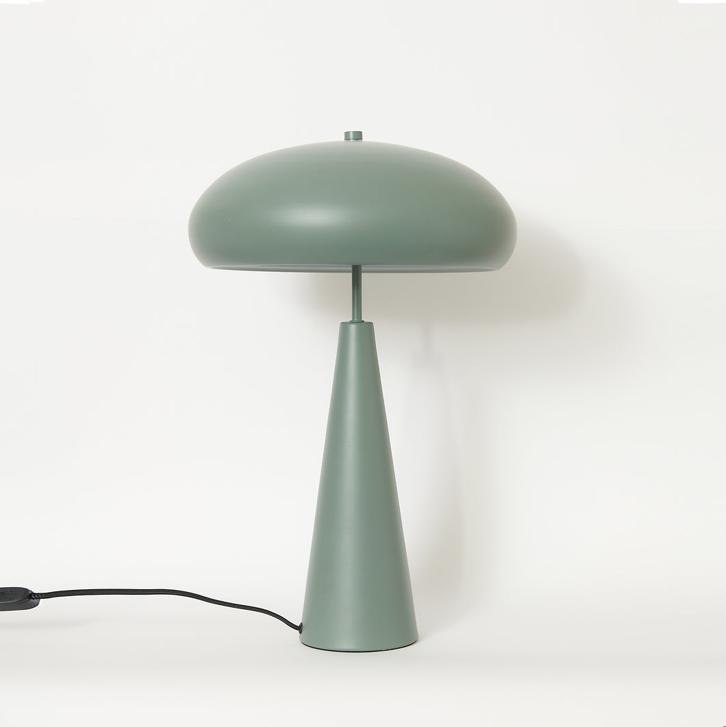 Steel Mushroom Table Lamp in Green - RAYMOND by Kin