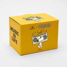 Load image into Gallery viewer, Magpie x Peanuts Music is Life Mug