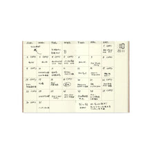Load image into Gallery viewer, TRAVELER'S notebook refill 006 - Free / Undated Diary (monthly) - passport size
