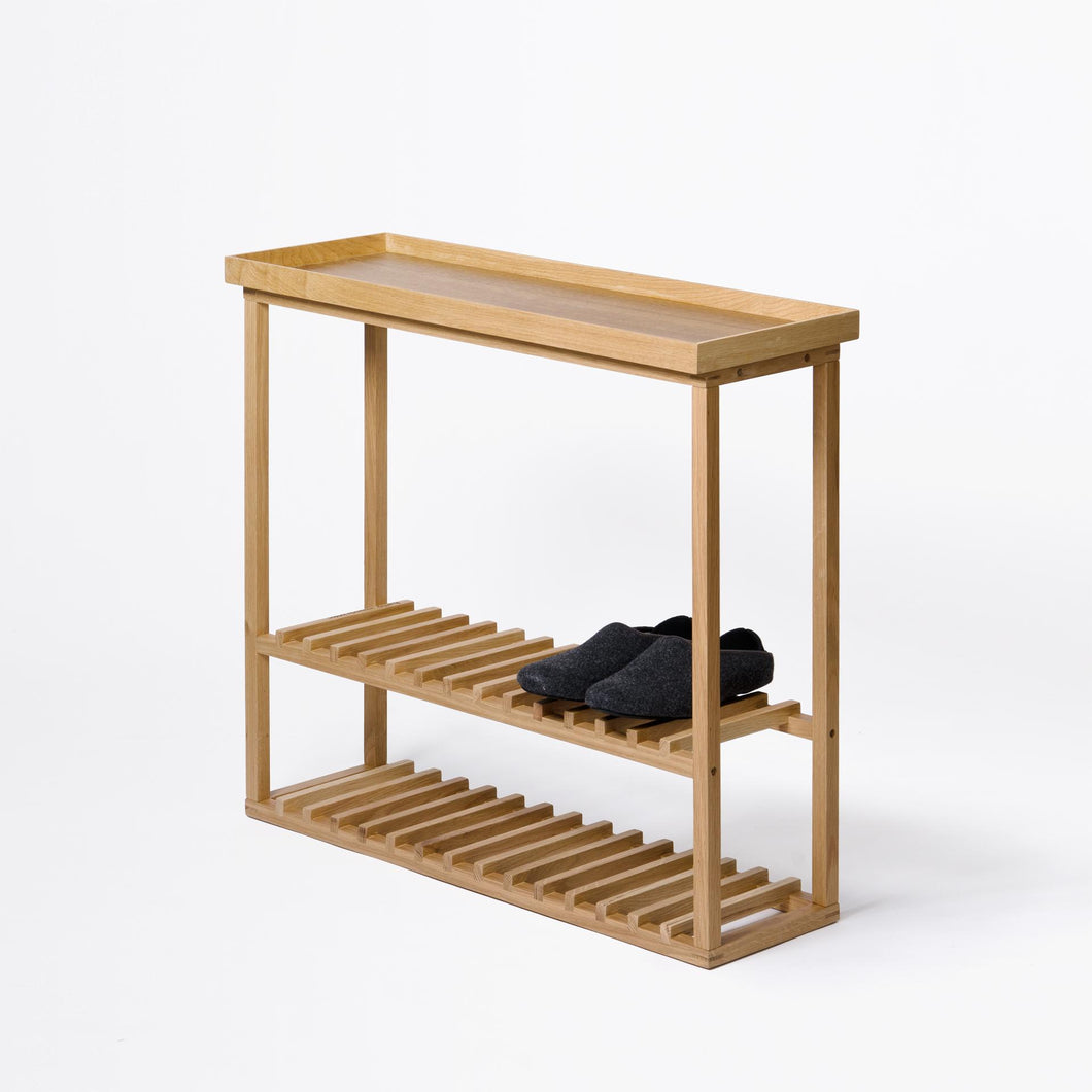 hello storage table, natural oak by wireworks