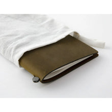 Load image into Gallery viewer, TRAVELER'S COMPANY notebook - olive coloured leather regular size