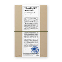 Load image into Gallery viewer, TRAVELER'S COMPANY notebook - olive coloured leather regular size