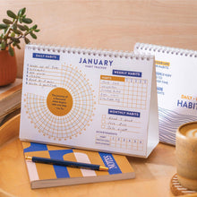 Load image into Gallery viewer, Habit Tracker | 12 Month Goal Planner | Tidal Waves | Good Tuesday