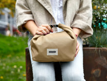 Load image into Gallery viewer, Roll-Top Insulated Lunch Bag in Recycled PET Fabric by Black + Blum: Clay