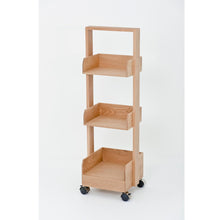 Load image into Gallery viewer, mini bookie roller shelf, natural oak by Wireworks
