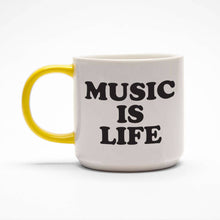 Load image into Gallery viewer, Magpie x Peanuts Music is Life Mug
