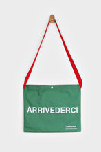 Load image into Gallery viewer, Giro D'Italia Ciao / Arrivederci Cycling Musette Bag by The General Classification - Red and Green Cotton