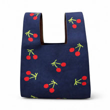 Load image into Gallery viewer, TOKEII KNIT STUDIO - Midnight Cherry - Knitted Bag
