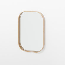 Load image into Gallery viewer, Outlook 40 rectangular wall mirror natural oak frame by Wireworks
