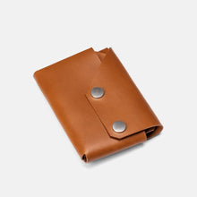 Load image into Gallery viewer, LEMUR Design Travel WALLET: Premium Vegetable Tan Leather in Caramel Brown
