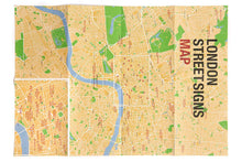 Load image into Gallery viewer, Blue Crow Media London Street Signs Map