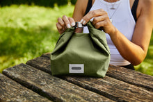Load image into Gallery viewer, Roll-Top Insulated Lunch Bag in Recycled PET Fabric by Black + Blum: Clay