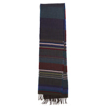 Load image into Gallery viewer, Wallace Sewell Wainscott scarf in Coal. 100% Merino Wool - Made in England
