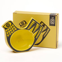 Load image into Gallery viewer, Magpie x Hornsea Bird Mini Objet in Chartreuse