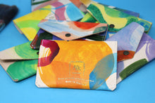 Load image into Gallery viewer, Hand painted leather Popper Purse by Ark Colour Design - Assorted Colours