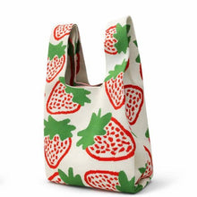 Load image into Gallery viewer, Japanese Knitted Knot Top Bag - Berry Sweet - Tokeii Knit London