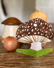 Load image into Gallery viewer, Mortlake Papers - Brown Mushroom Shaped Greeting Card