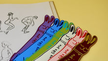 Load image into Gallery viewer, Cute Bunny Bookmark by Ark Colour Design - Cornflower blue
