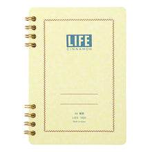 Load image into Gallery viewer, Cinnamon ring bound notebook by LIFE - Lined Paper