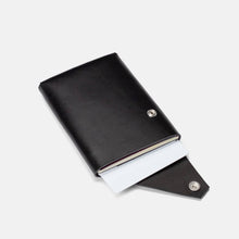 Load image into Gallery viewer, LEMUR Design Travel WALLET: Premium Vegetable Tan Leather in Black