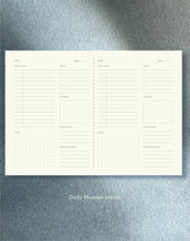 Load image into Gallery viewer, Daily Planner Notebook / Vita Series Blue by Fin Studio