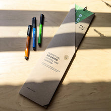 Load image into Gallery viewer, Perpetual Squared | undated slim wall calendar | Tea green | Mat Cuk Design