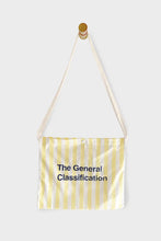 Load image into Gallery viewer, Beach Bag Cycling Musette Bag by The General Classification - Yellow and White Cotton