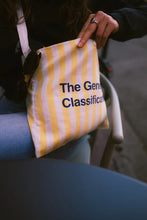 Load image into Gallery viewer, Beach Bag Cycling Musette Bag by The General Classification - Yellow and White Cotton