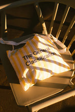 Load image into Gallery viewer, Beach Bag Cycling Musette Bag by The General Classification - Yellow and White Cotton