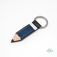 Load image into Gallery viewer, Handmade leather Pencil keyring by Herr PONG Berlin.