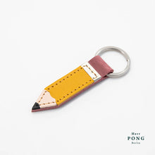 Load image into Gallery viewer, Handmade leather Pencil keyring by Herr PONG Berlin.