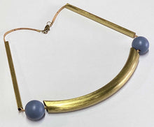 Load image into Gallery viewer, Arc Necklace by Leather Look Leg