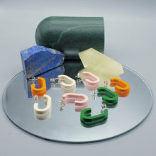 Load image into Gallery viewer, Mini Oval Hoop Earrings by William Sharp