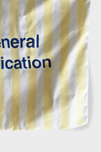 Load image into Gallery viewer, Beach Bag Cycling Musette Bag by The General Classification - Yellow and White Cotton