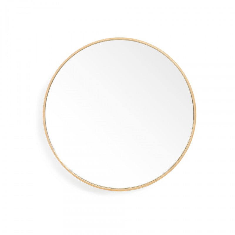 Glance 450 wall mirror natural oak frame by Wireworks