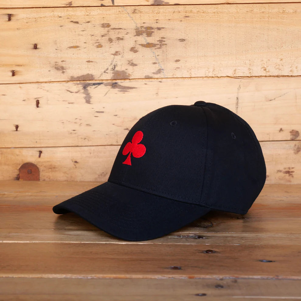 Baseball Cap black with red, organic cotton by monsieurbarr