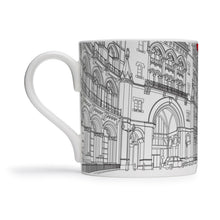 Load image into Gallery viewer, People Will Always Need Plates, St Pancras Station London mug in red, 25cl
