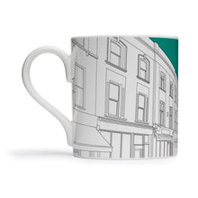 Load image into Gallery viewer, People Will Always Need Plates, Trellick Tower London mug in teal, 25cl
