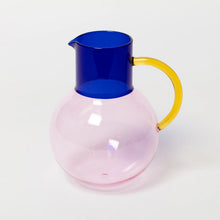 Load image into Gallery viewer, Pablo Glass Jug - Pink Cobalt Yellow - ColorLab by Block Design