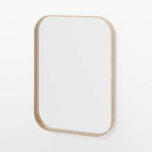 Load image into Gallery viewer, Outlook 55 rectangular wall mirror natural oak frame by Wireworks
