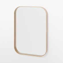 Load image into Gallery viewer, Outlook 55 rectangular wall mirror natural oak frame by Wireworks