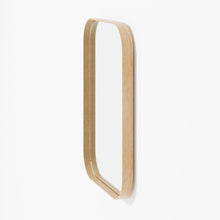 Load image into Gallery viewer, Outlook 55 rectangular wall mirror natural oak frame by Wireworks