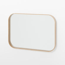 Load image into Gallery viewer, Outlook 55 rectangular wall mirror natural oak frame by Wireworks