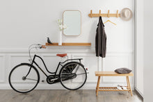 Load image into Gallery viewer, Outlook 55 rectangular wall mirror natural oak frame by Wireworks