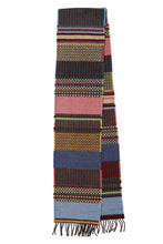 Load image into Gallery viewer, Merino wool multi-colour stripe scarf - DOT TUTTI - Made in England by Wallace Sewell