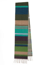 Load image into Gallery viewer, Wallace Sewell Striped Lambswool Scarf - Angus in Blackthorn - PRE-ORDER