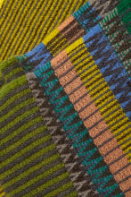 Load image into Gallery viewer, Merino wool multi-colour stripe scarf - Edra Caper- Made in England by Wallace Sewell