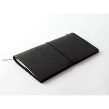 Load image into Gallery viewer, TRAVELER'S COMPANY notebook - black coloured leather regular size