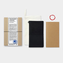 Load image into Gallery viewer, TRAVELER'S COMPANY notebook - black coloured leather regular size