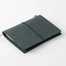 Load image into Gallery viewer, TRAVELER'S notebook - blue coloured leather starter kit - Passport Size